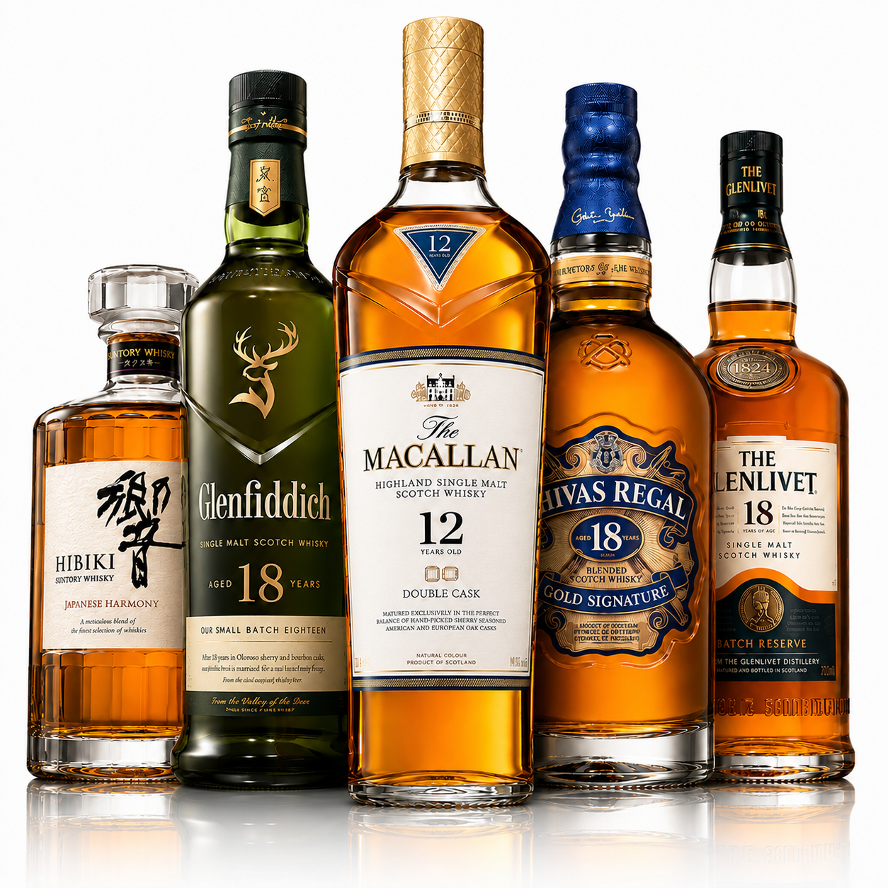 Premium Πακέτο Whisky 5 Φιαλών